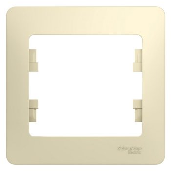 Рамка Schneider Electric Glossa 1 пост, цвет бежeвый
