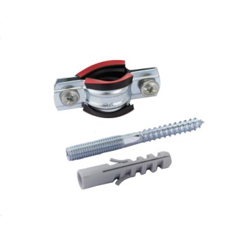 Хомут с дюбелем и шурупом MasterProf 1/2"