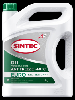 Антифриз SINTEC ANTIFREEZE EURO 5 кг 5 л