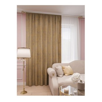 Штора портьерная Legrand Матрица 150х260см горчичный 1 шт