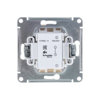Выключатель встраиваемый Schneider Electric AtlasDesign 1 кл. бежeвый без подсветки