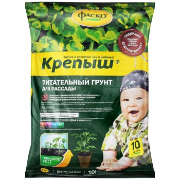 Грунт для рассады Крепыш 10 л