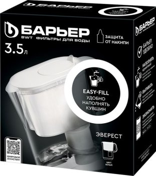 Фильтр для воды Барьер Стайл XL Эверест 3,5 л белый