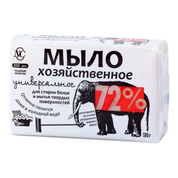 Мыло хозяйственное Невская Косметика 180г 72% Универсальное 1шт.