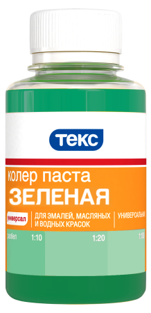 Колер-паста Текс Универсал 0,1 л зеленый
