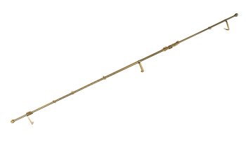 Карниз кованый телескоп однорядный 160-300 старое золото