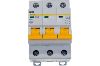 Автоматический выключатель IEK ВА 47-29 3P 63А хар-ка C 4,5кА