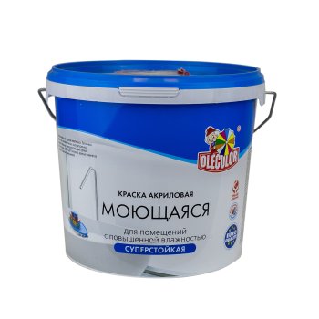 Краска водно-дисперсионная ABC-Farben OLECOLOR моющаяся белая 7 кг