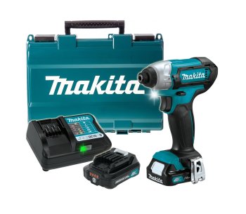 Дрель-шуруповерт аккумуляторная Makita TD110DWAE Li-lon 12В 2x2Ач 110Нм