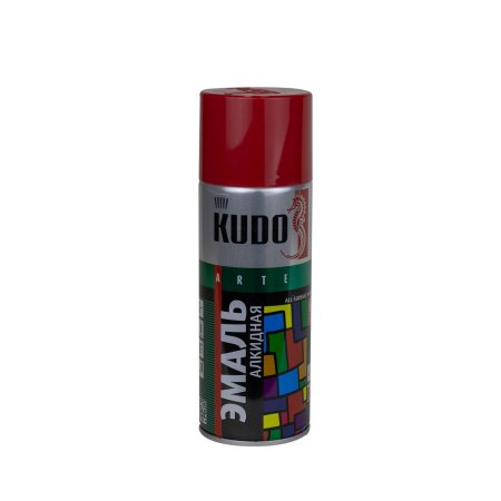 Эмаль аэрозольная Kudo вишневая 520 мл глянцевая