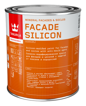 Краска водно-дисперсионная Tikkurila Facade Silicon основа для колеровки основа C 0,9 л