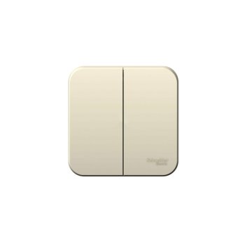 Выключатель накладной Schneider Electric Blanca 2 кл. молочный без подсветки