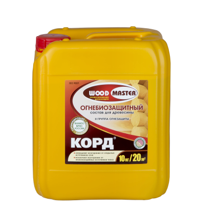 Антисептик WOODMASTER Корд огнебиозащитный розовый 10 кг