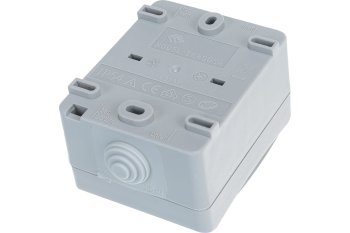Выключатель накладной IEK FORS IP54 1 кн. серый без подсветки