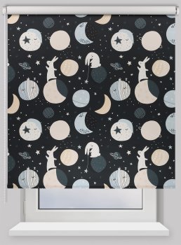 Штора рулонная Prakto Print 80х160см черный 1 шт