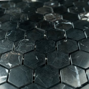 Мозаика Honeycomb черный SW60
