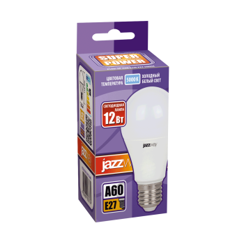 Лампа светодиодная Jazzway E27 12Вт 5000К холодный белый свет