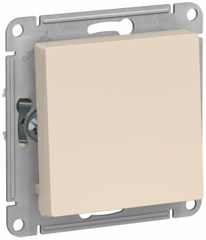 Переключатель встраиваемый Schneider Electric AtlasDesign 1 кл. бежeвый без подсветки