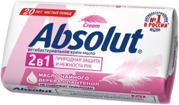 Мыло туалетное Абсолют 90г Чайное дерево антибактериальное нет 1шт.