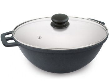 Казан 7,5 л с крышкой алюминий