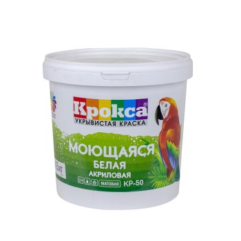 Краска водно-дисперсионная Завод Диола Крокса моющаяся белая 4,5 кг