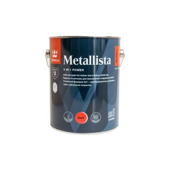 Краска Tikkurila Metallista по ржавчине основа С 2,3 л глянцевая