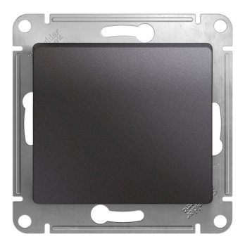 Выключатель встраиваемый Schneider Electric Glossa 1 кл. графит без подсветки