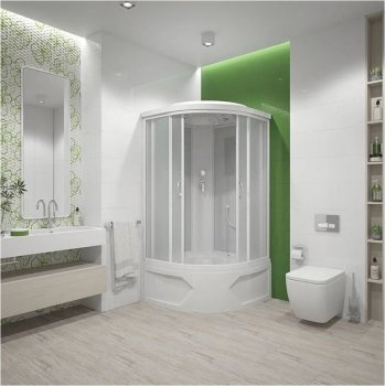 Кабина душевая MIRWELL MR3509TP 90х90х215 см