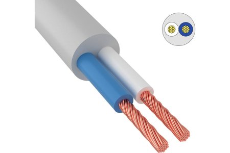 Провод  соединительный ПВС 2х1,5мм2 Промстройкабель