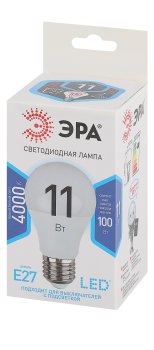 Лампа светодиодная Эра E27 11Вт 4000К нейтральный белый свет