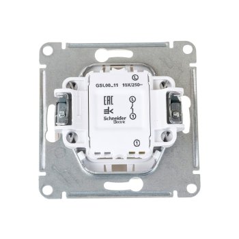 Выключатель встраиваемый Schneider Electric Glossa 1 кл. перламутр без подсветки