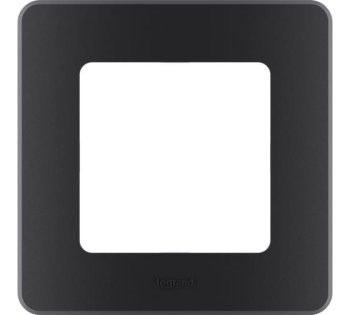 Рамка Legrand Etika 1 пост, цвет антрацит