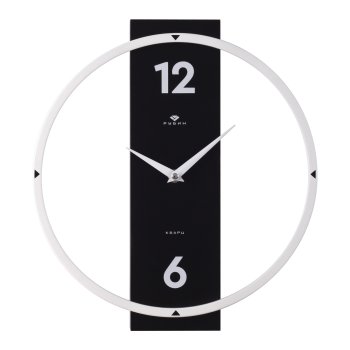 Часы настенные  Time 2 Черный/Белый 30,5х3 см