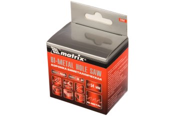 Коронка Matrix BIMETAL 54 мм по металлу