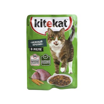 Корм консервированный для кошек Kitekat Кролик  85г