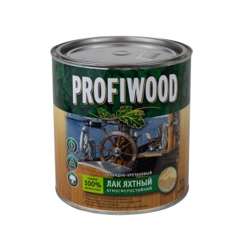 Лак Эмпилс PROFIWOOD яхтный бесцветный 2,6 л полуматовый