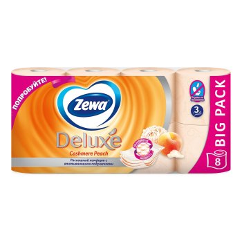 Бумага туалетная Zewa Deluxe 8шт