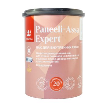 Лак Tikkurila Paneeli-Assa EXPERT панельный основа EP 0,9 л полуматовый