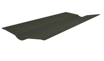 Ендова для Ондулин Smart 1040х360х360 мм зеленый
