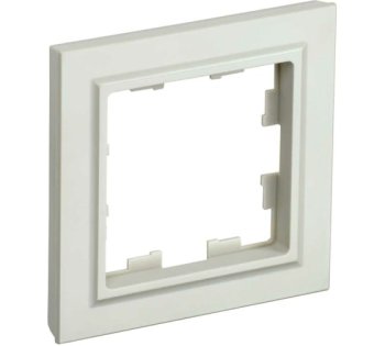 Рамка IEK Brite 1 пост, цвет бежeвый