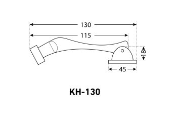 Ограничитель KH-130 , белый