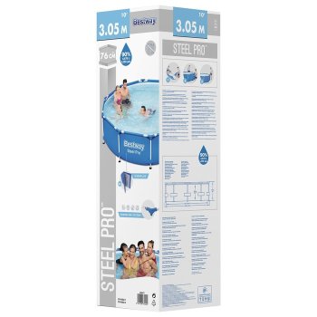 Бассейн каркасный Bestway Steel Pro 305х305х76 см 4 678 л