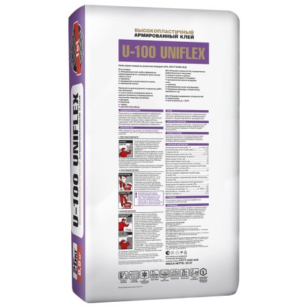 Клей для керамогранита U100 UNIFLEX Юнис 25 кг