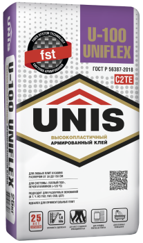Клей для керамогранита U100 UNIFLEX Юнис 25 кг
