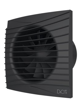 Вентилятор DiCiTi SLIM 4C Matt Black 100мм черный 160х160х92мм