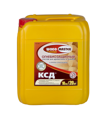 Антисептик WOODMASTER КСД огнебиозащитный бесцветный 10 кг