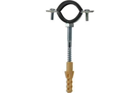 Хомут с дюбелем и шурупом MasterProf 3/8"