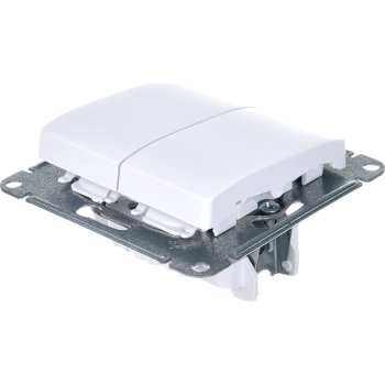 Выключатель встраиваемый Schneider Electric Glossa 2 кл. белый без подсветки
