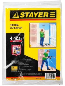 Пленка защитная Stayer 4 х  12,5м 7мкм