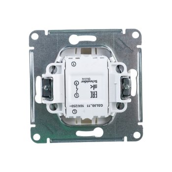 Выключатель встраиваемый Schneider Electric Glossa 1 кл. платина без подсветки